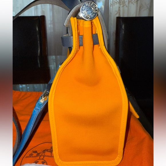 💯AUTH PRE-LOVED LUXURY HERMES TOILE CANVAS/LEATHER HERBAG 31 SHOULDER BAG🔥🔥🔥 - Picture 11 of 16